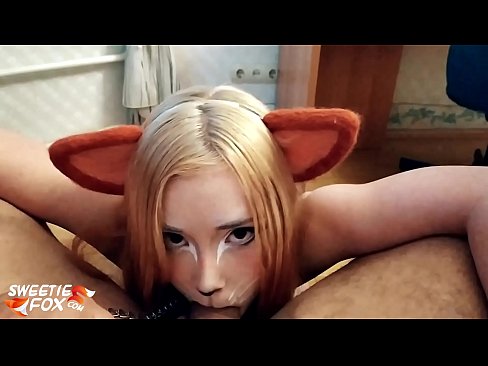 ❤️ Kitsune លេបទឹកមាត់ហើយច្របាច់ចូលមាត់នាង សិចខ្លាំង នៅពួកយើង  ️❤